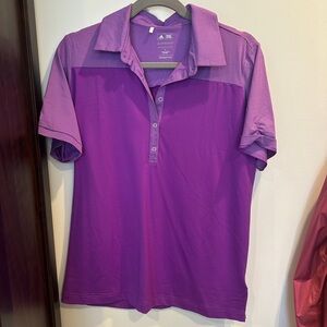 Adidas Purple Short Sleeve Polo Jersey